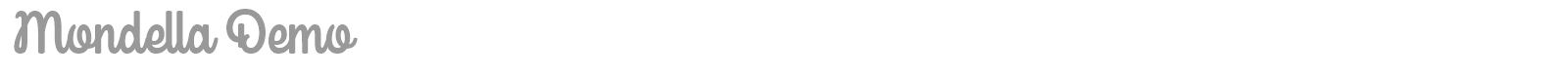 Mondella font preview